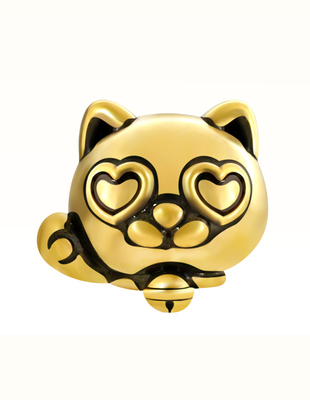 【复古黑金系列·爱心猫】