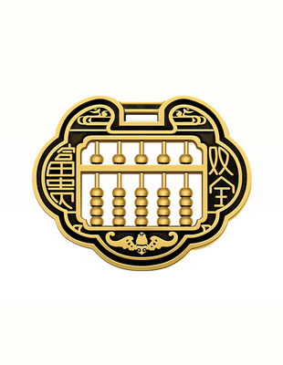 【复古黑金系列·算盘招财摆件】